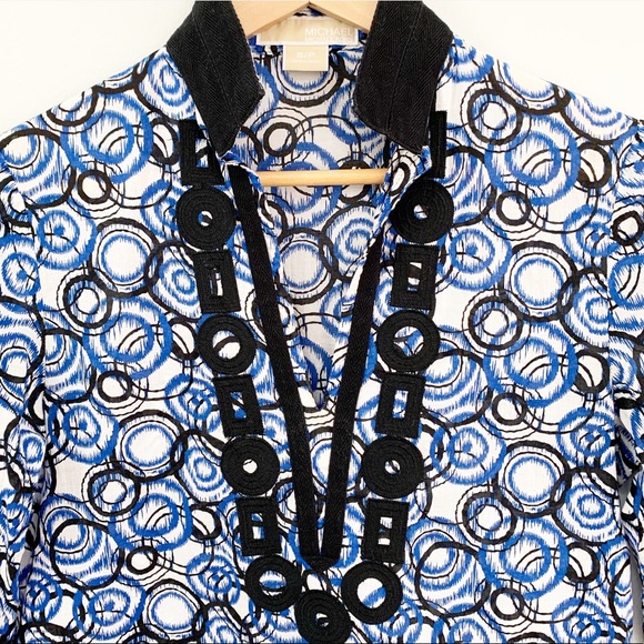 Michael Kors Cotton Patterned Tunic Sz S - Picture 2 of 11